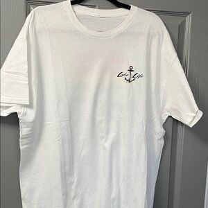 Lake of Ozarks Men’s xl White Anchor Graphic T-Shirt